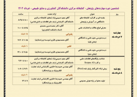 گزارش تصویری ششمین دوره مهارت‌های پژوهش (خرداد ۱۴۰۴)